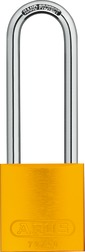 Vorhangschloss Aluminium 72/40HB75 gelb vs.